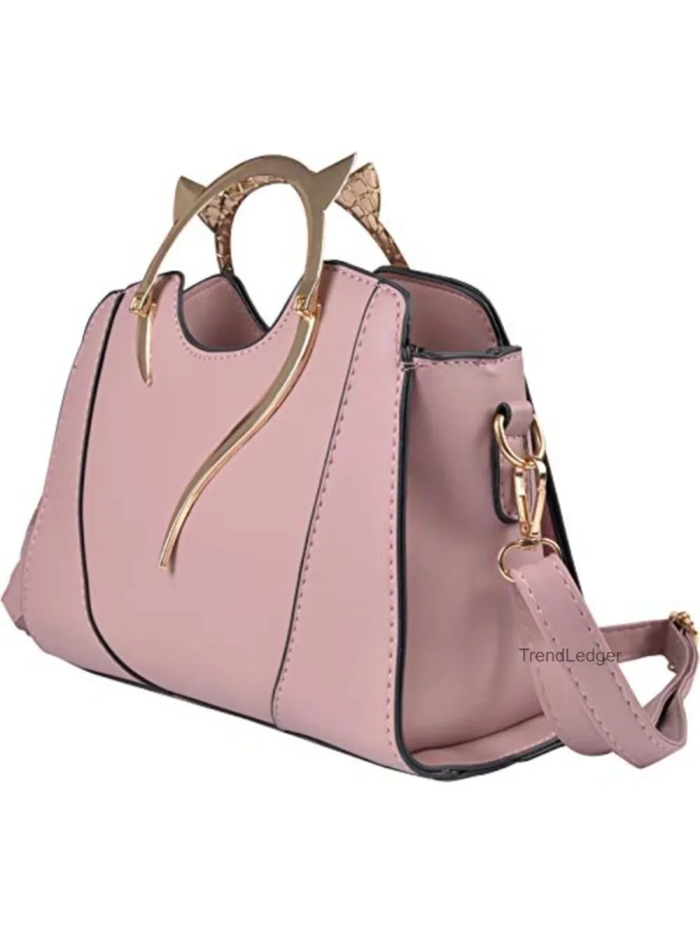 Cat Purse Women Cute Top Handle Shoulder Bag Teens Girls PU Leather Gothic